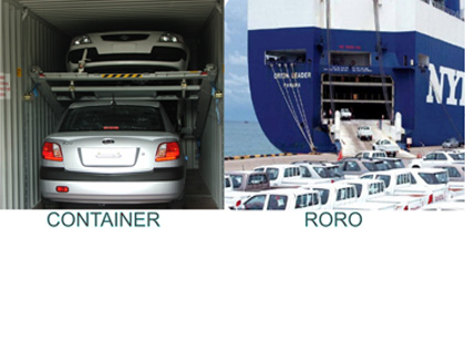 Ship your car by contrainer or drive it on the ship